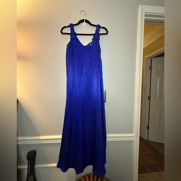 jodifl blue dress New JODIFL Light blue Multi Trim Size Small Short Sleeve Dress